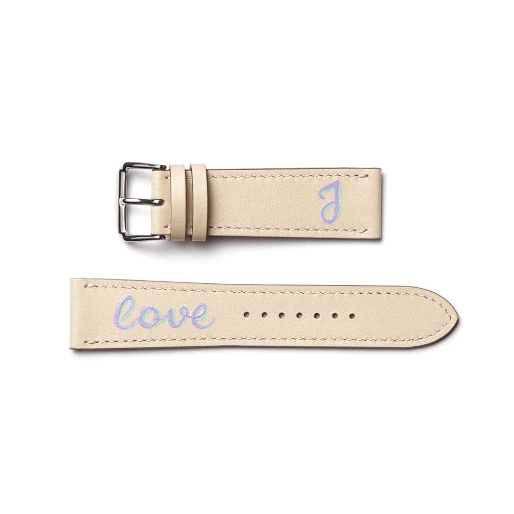 The &quot;LOVE&quot; watch strap [IVORY]