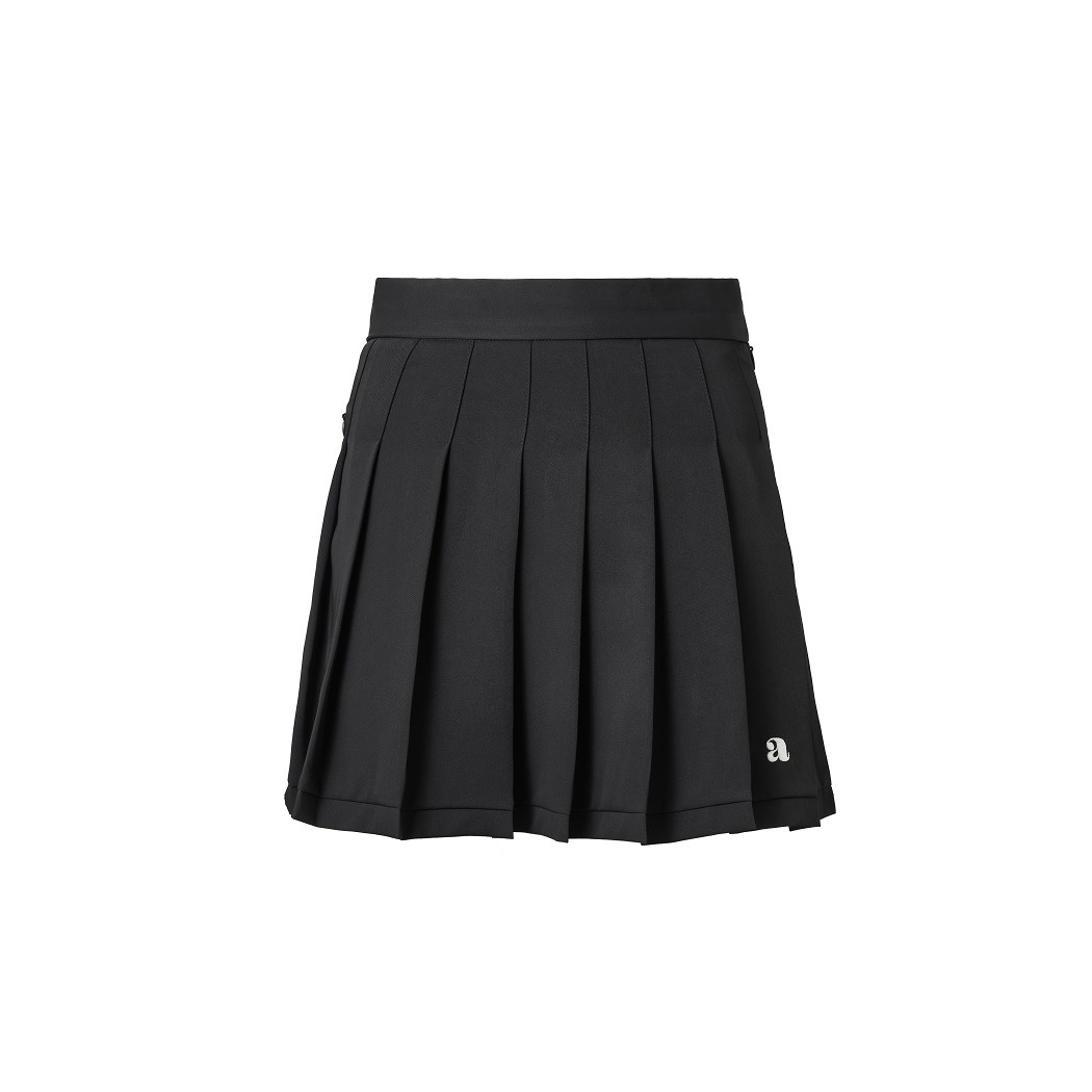 [Refurb] &quot;a&quot; logo mini skirt [Black]