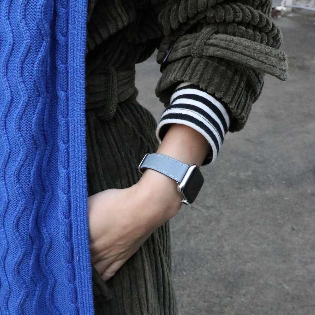 basic watch strap [Cream blue]